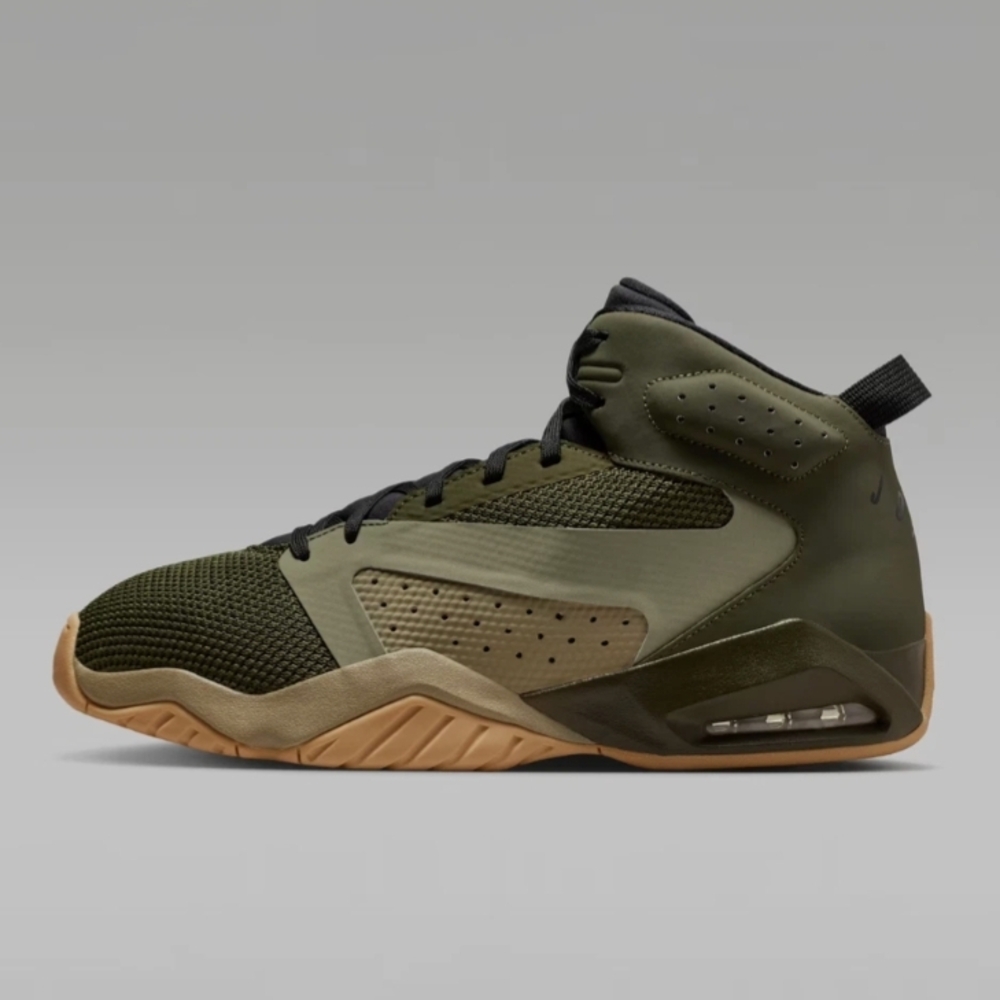 Jordan Olive and Tan Athletic High-Tops
